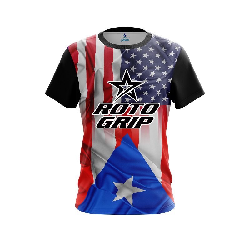 Roto Grip USA Puerto Rico Flag CoolWick Bowling Jersey