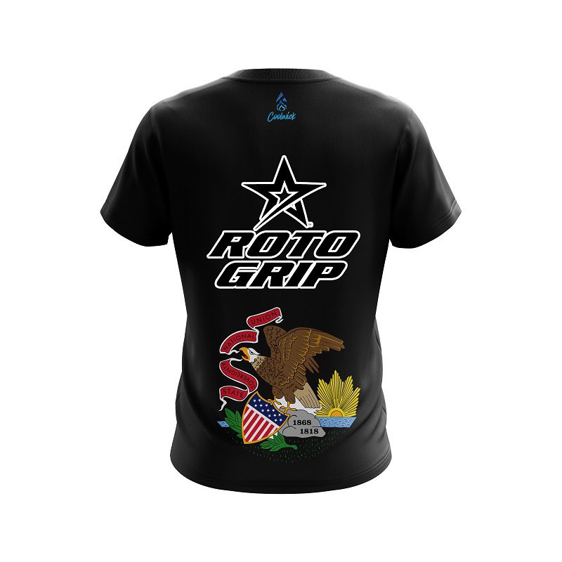Roto Grip Illinois Flag CoolWick Bowling Jersey - Image 2