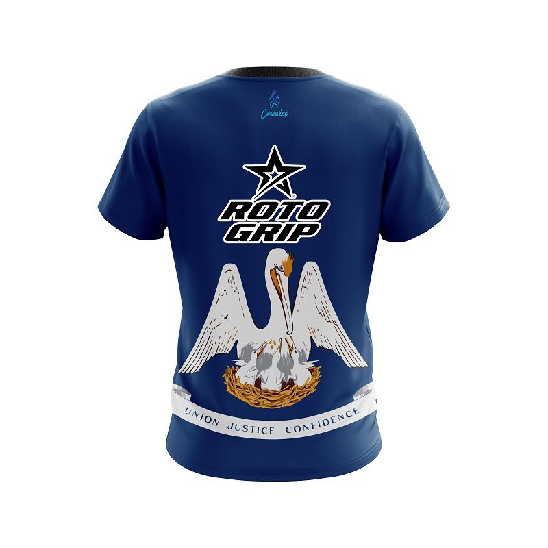 Roto Grip Louisiana Flag CoolWick Bowling Jersey - Image 2