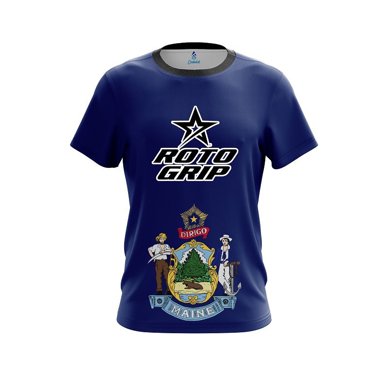 Roto Grip Maine Flag CoolWick Bowling Jersey