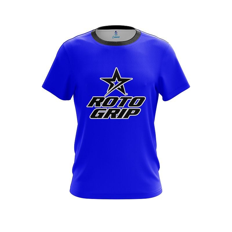 Roto Grip Plain Blue CoolWick Bowling Jersey
