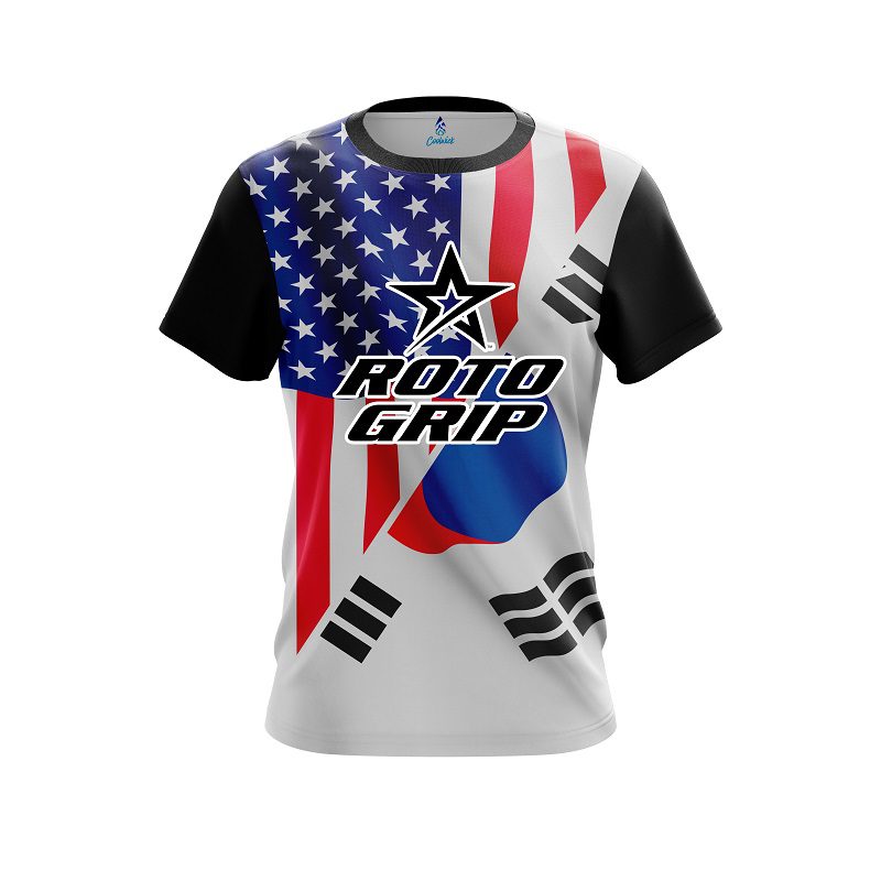 Roto Grip USA South Korea Flag CoolWick Bowling Jersey