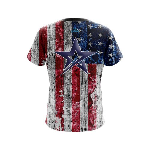 Roto Grip STAR Rustic USA Flag Shirt CoolWick Bowling Jersey - Image 2