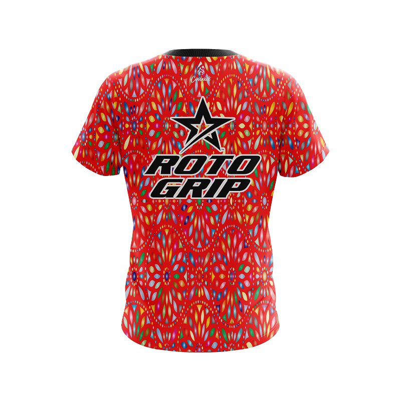 Roto Grip Kaleidoscope Red CoolWick Bowling Jersey - Image 2