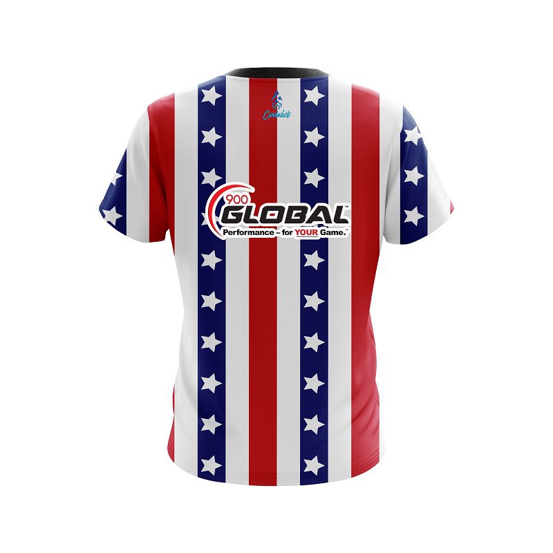900 Global Patriot CoolWick Bowling Jersey - Image 2