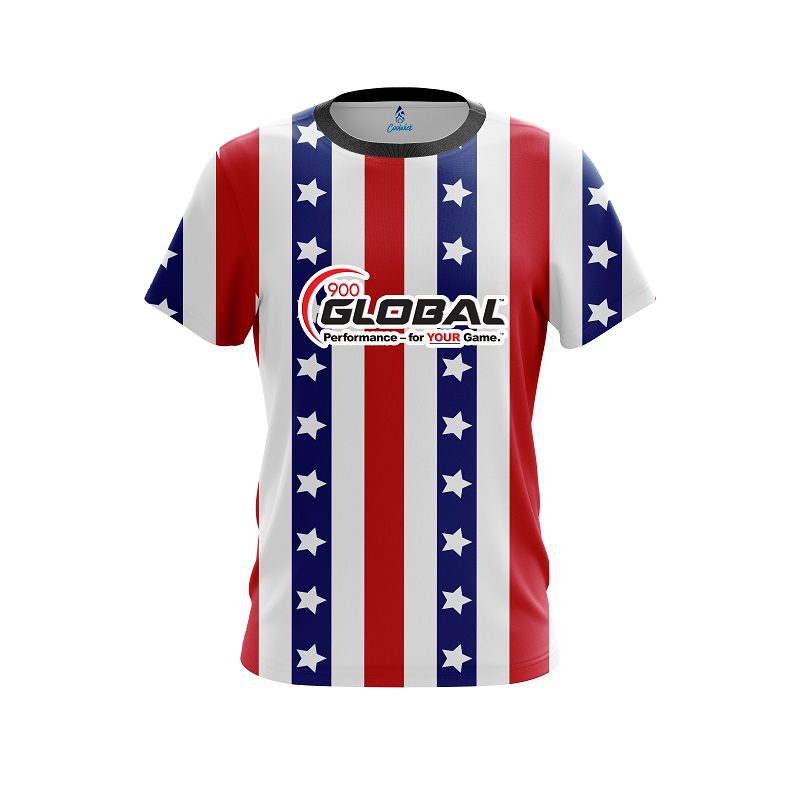 900 Global Patriot  CoolWick Bowling Jersey