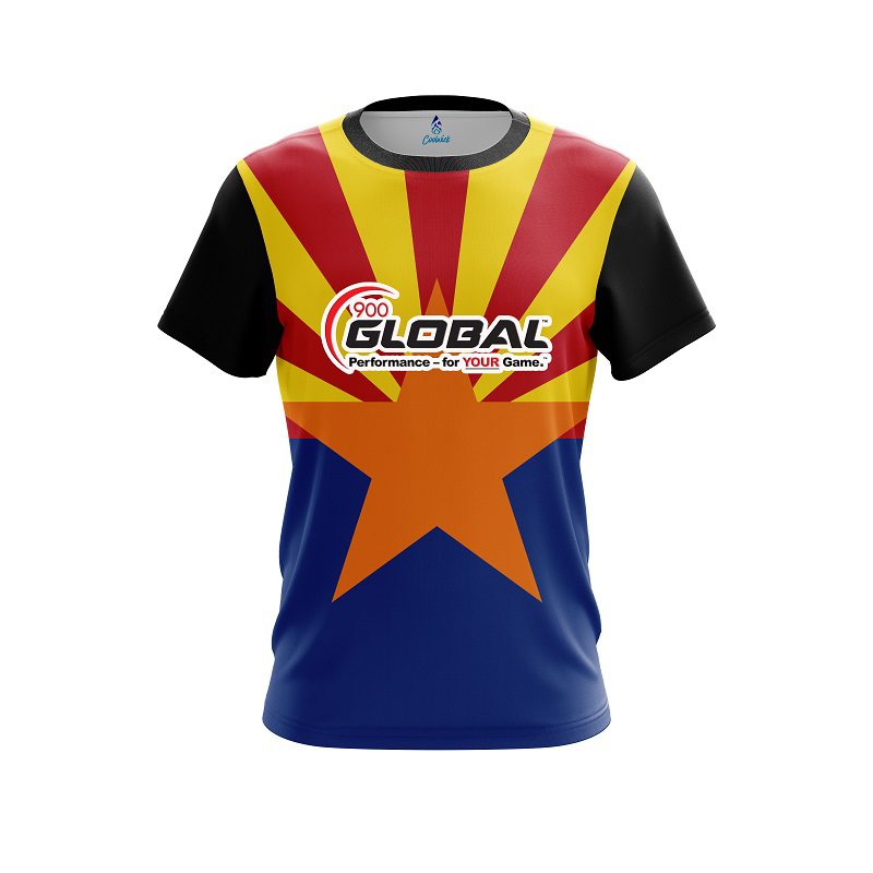 900 Global Arizona Flag CoolWick Bowling Jersey