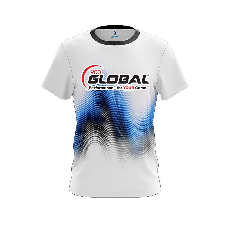 900 Global Blue Print CoolWick Bowling Jersey