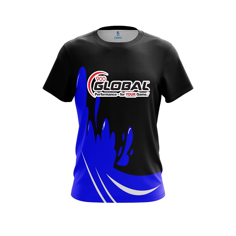 900 Global Blue Splash CoolWick Bowling Jersey