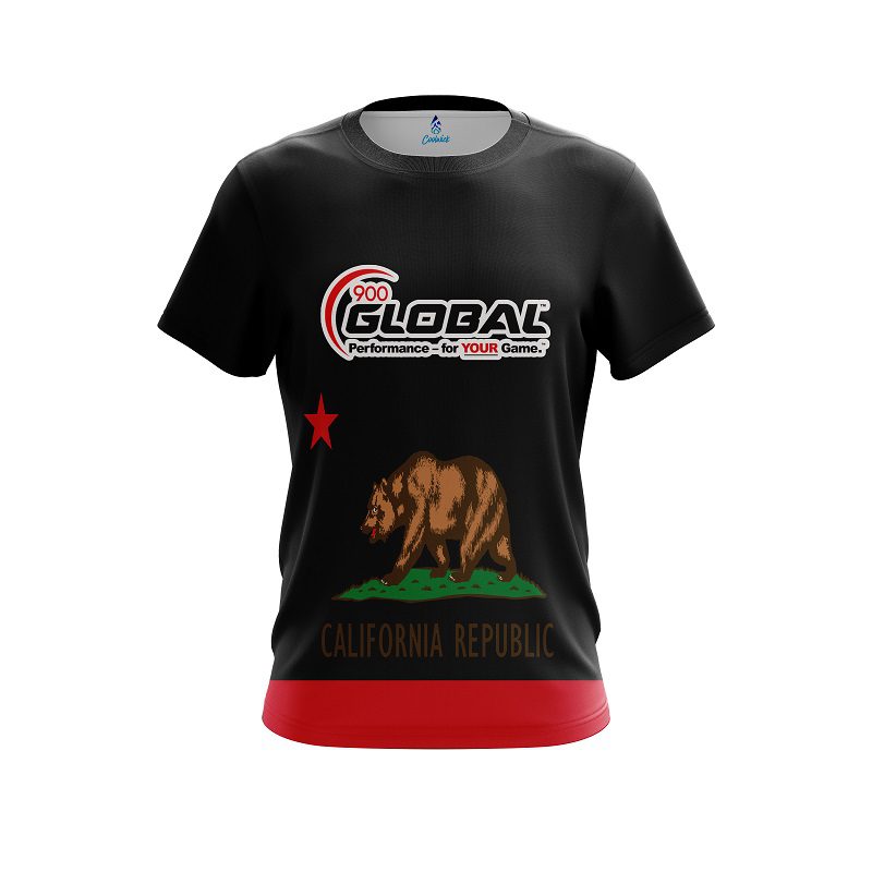 900 Global California Republic Flag CoolWick Bowling Jersey