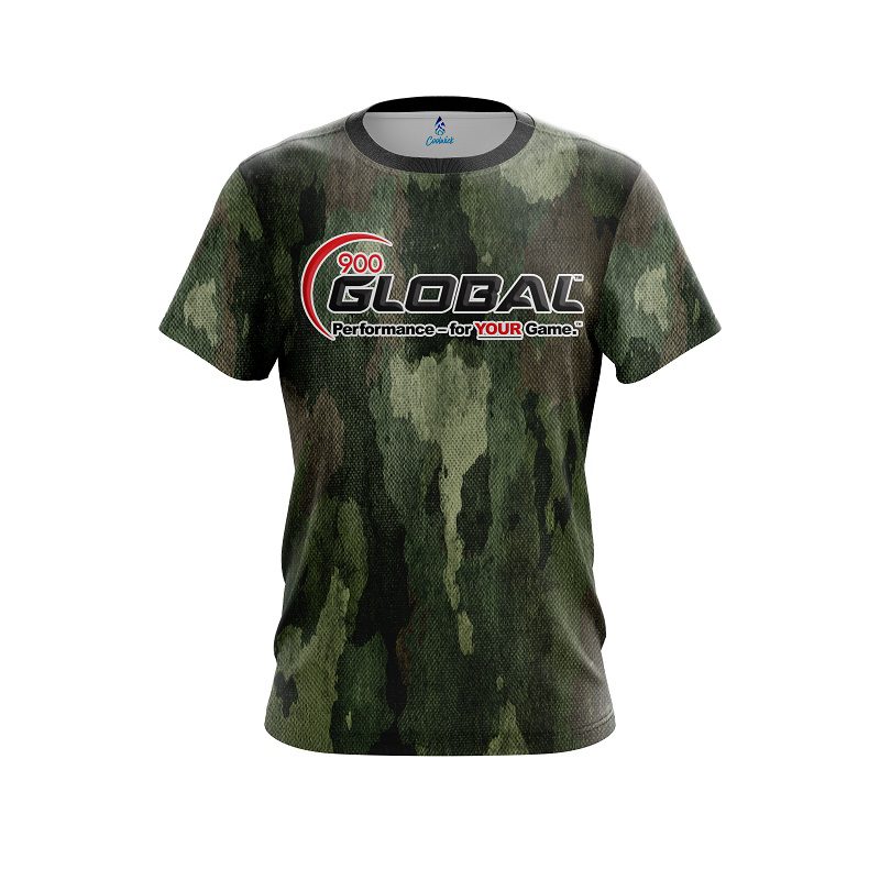 900 Global Camouflage  CoolWick Bowling Jersey