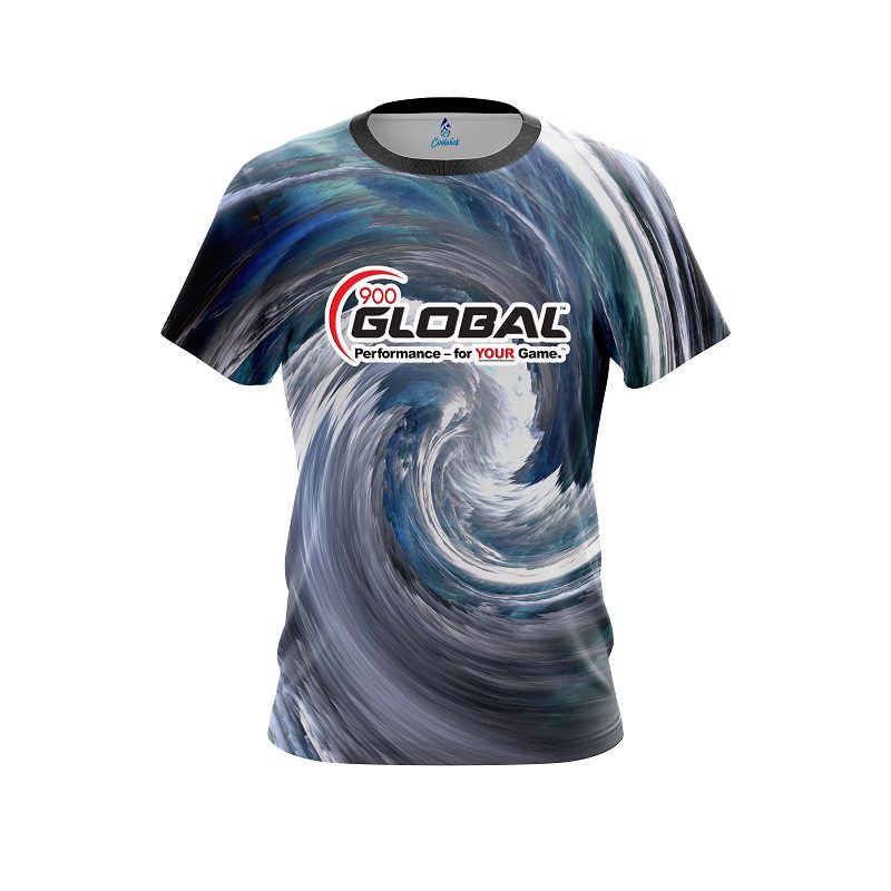 900 Global Cloudy Vortex CoolWick Bowling Jersey