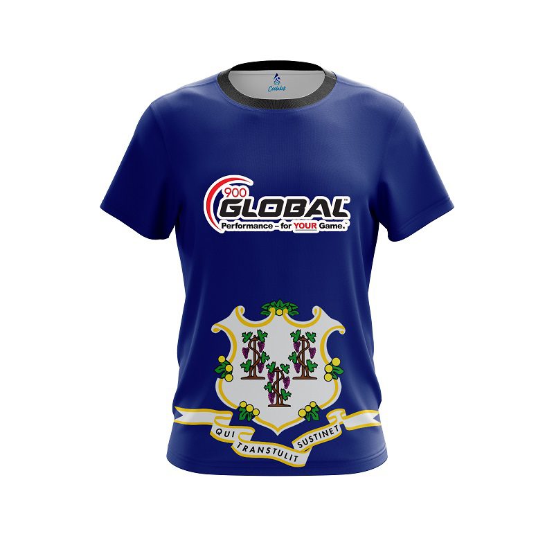900 Global Connecticut Flag CoolWick Bowling Jersey