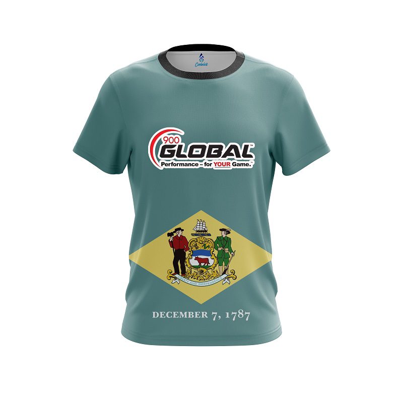 900 Global Delaware Flag CoolWick Bowling Jersey