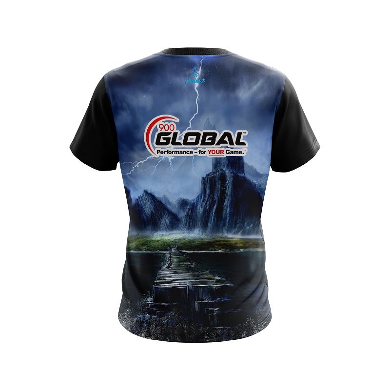 900 Global Electric Mountain CoolWick Bowling Jersey - Image 2