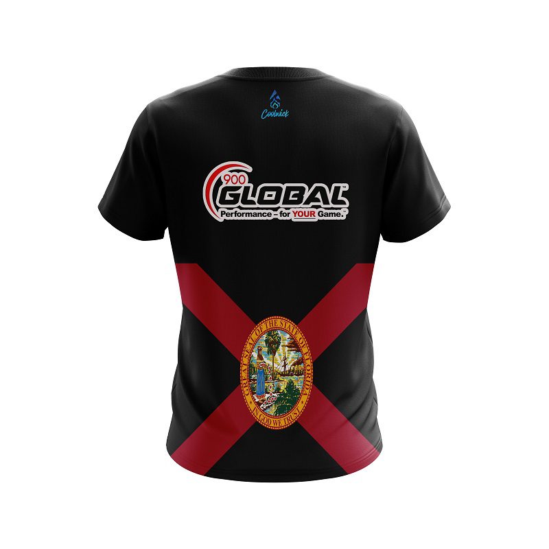 900 Global Florida Flag CoolWick Bowling Jersey - Image 2