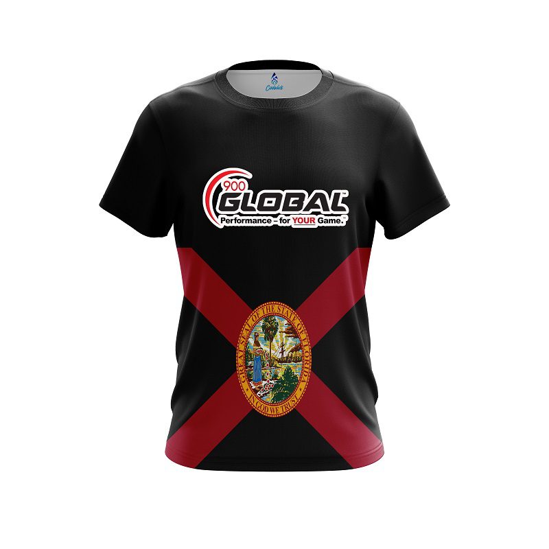 900 Global Florida Flag CoolWick Bowling Jersey