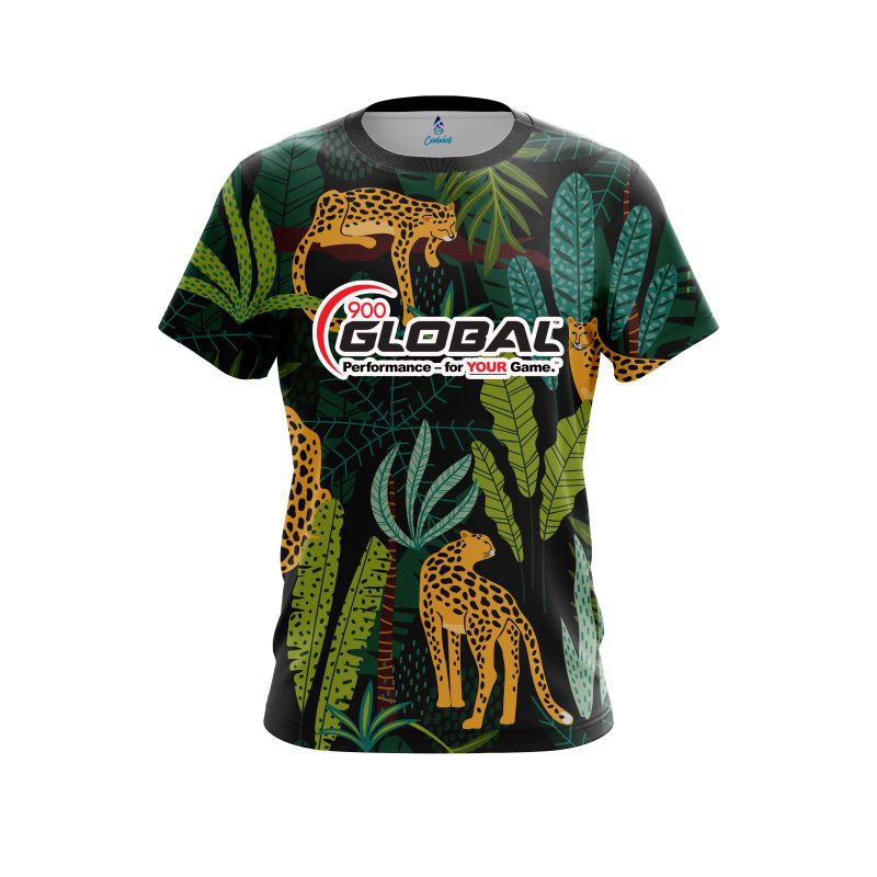 900 Global Forest Leopard CoolWick Bowling Jersey