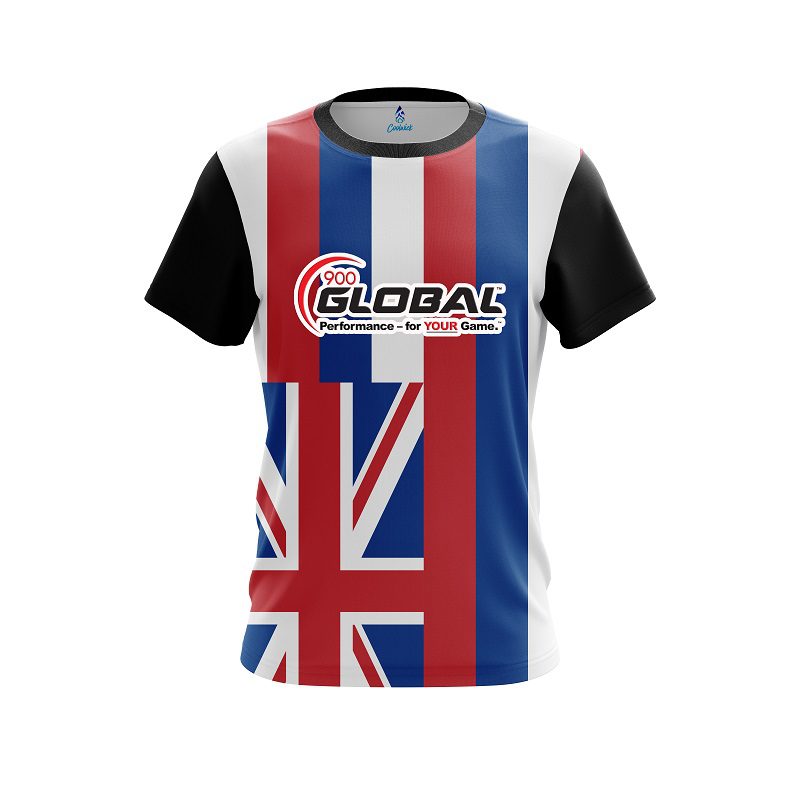 900 Global Hawaii Flag CoolWick Bowling Jersey