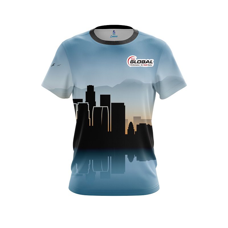 900 Global Los Angeles Skyline CoolWick Bowling Jersey