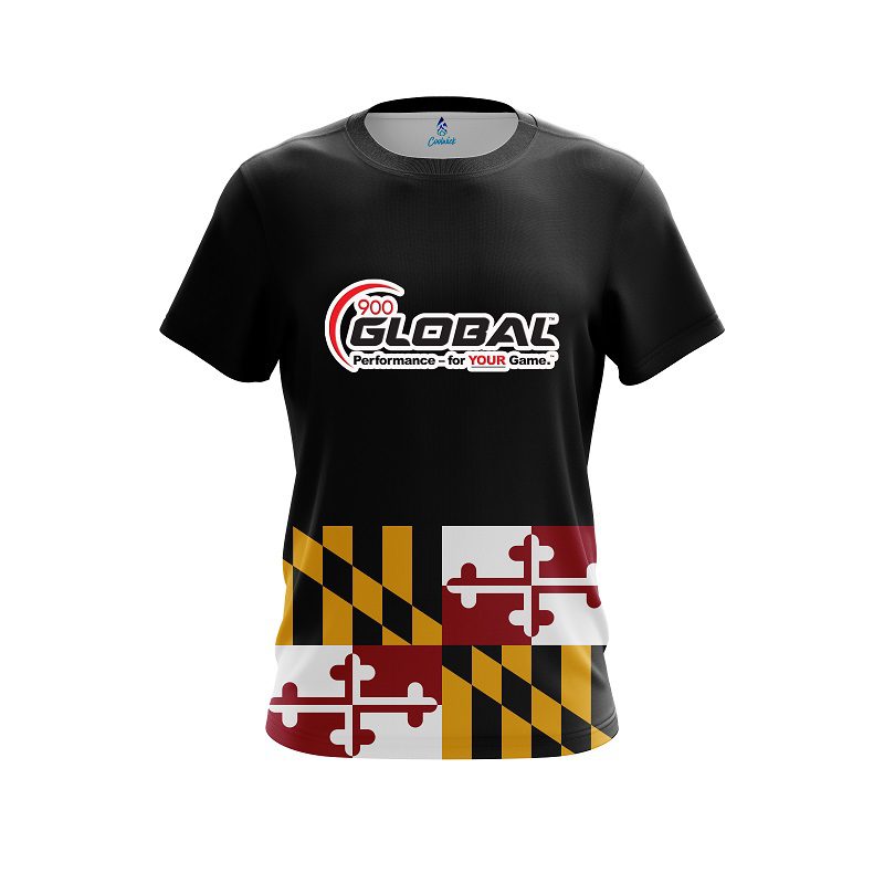 900 Global Maryland Flag CoolWick Bowling Jersey