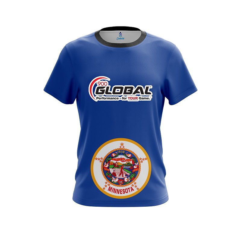 900 Global Minnesota Flag CoolWick Bowling Jersey
