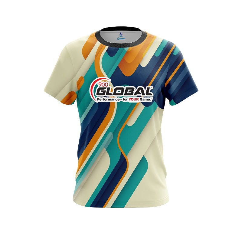 900 Global Modern Stripe CoolWick Bowling Jersey
