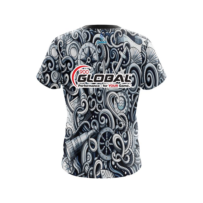 900 Global Nautical CoolWick Bowling Jersey - Image 2