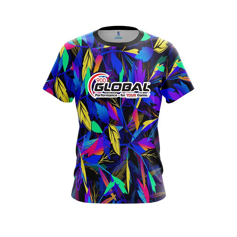 900 Global Neon Leafs CoolWick Bowling Jersey