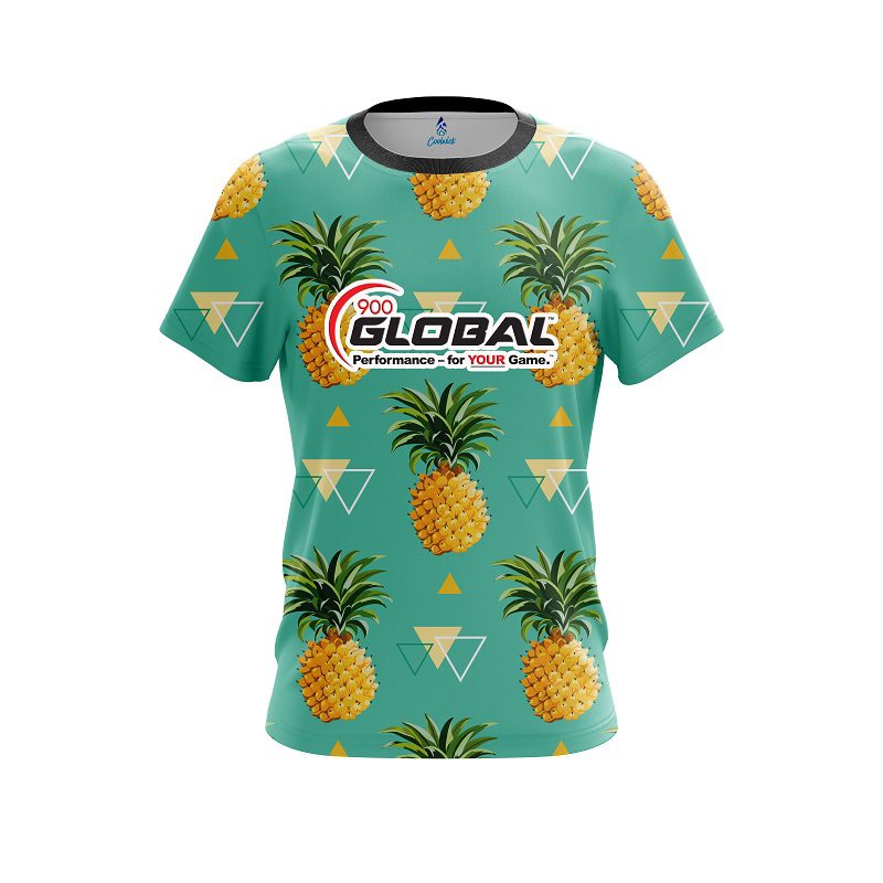 900 Global Tropical Pineapple CoolWick Bowling Jersey