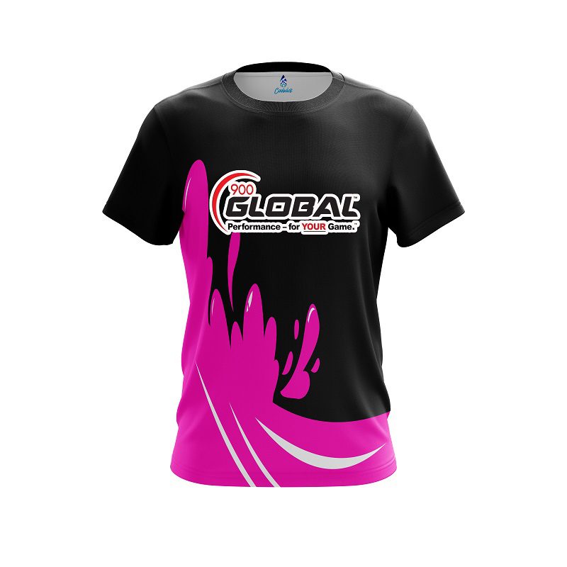 900 Global Pink Splash CoolWick Bowling Jersey