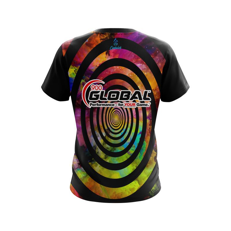 900 Global Rainbow Swirl CoolWick Bowling Jersey - Image 2