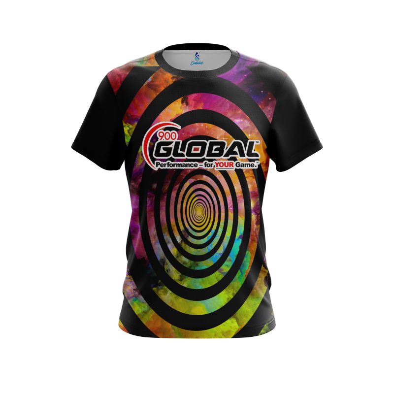 900 Global Rainbow Swirl CoolWick Bowling Jersey