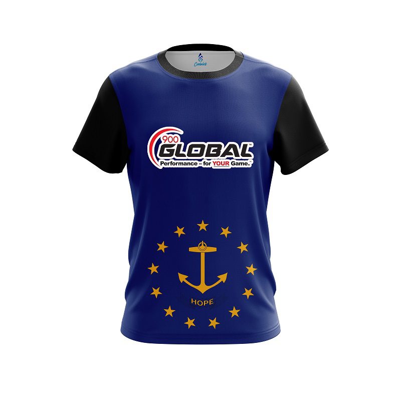 900 Global Rhode Island Flag CoolWick Bowling Jersey