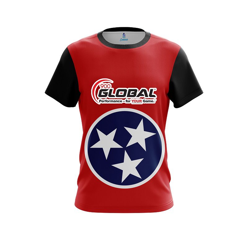 900 Global Tennessee  Flag CoolWick Bowling Jersey
