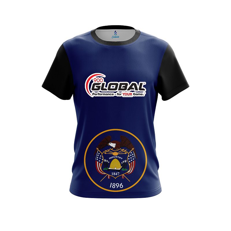 900 Global Utah Flag CoolWick Bowling Jersey