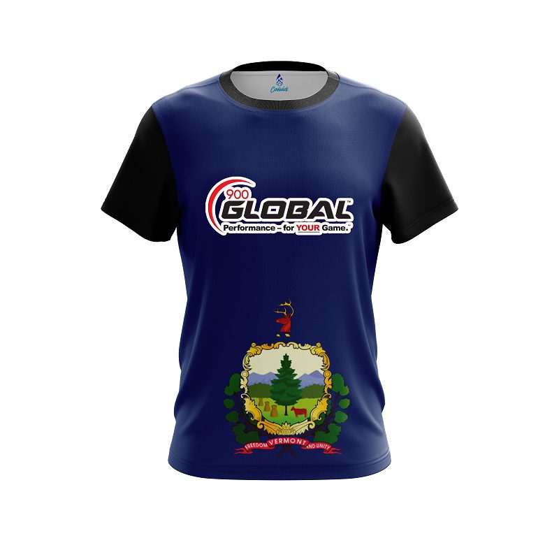 900 Global Vermont Flag CoolWick Bowling Jersey