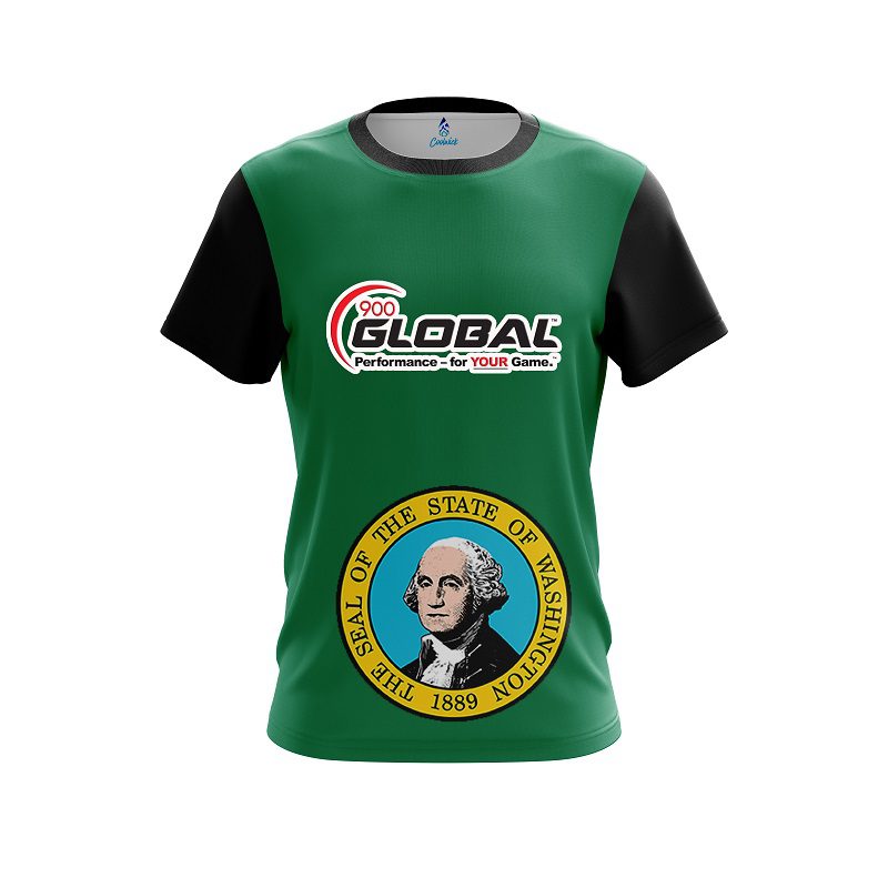 900 Global Washington Flag CoolWick Bowling Jersey