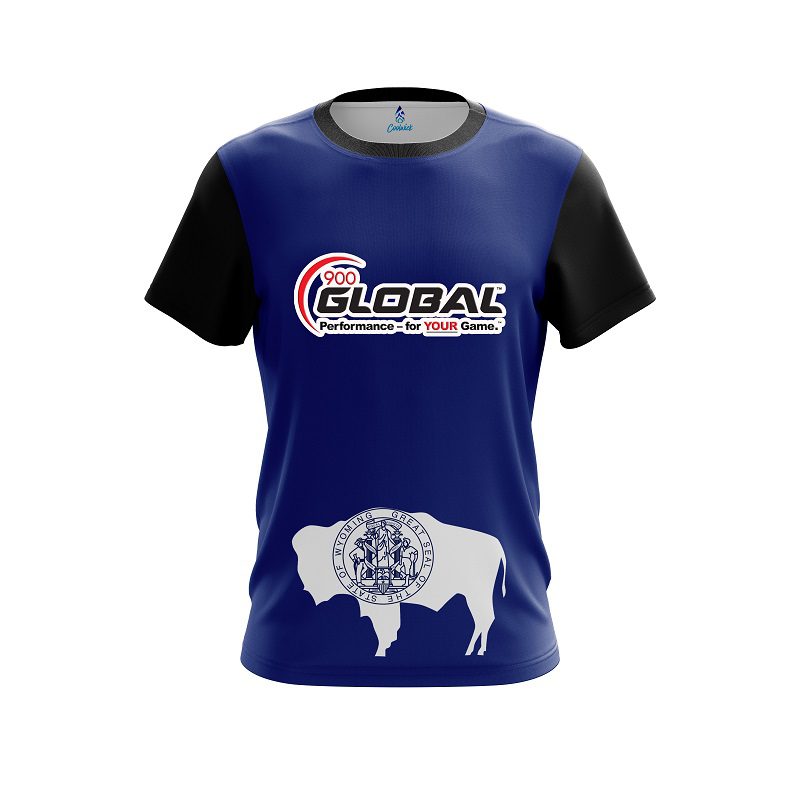900 Global Wyoming Flag CoolWick Bowling Jersey