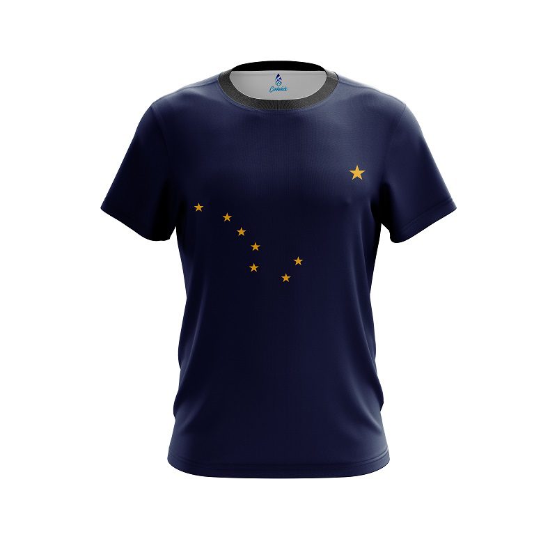 Plain Alaska Flag CoolWick Bowling Jersey