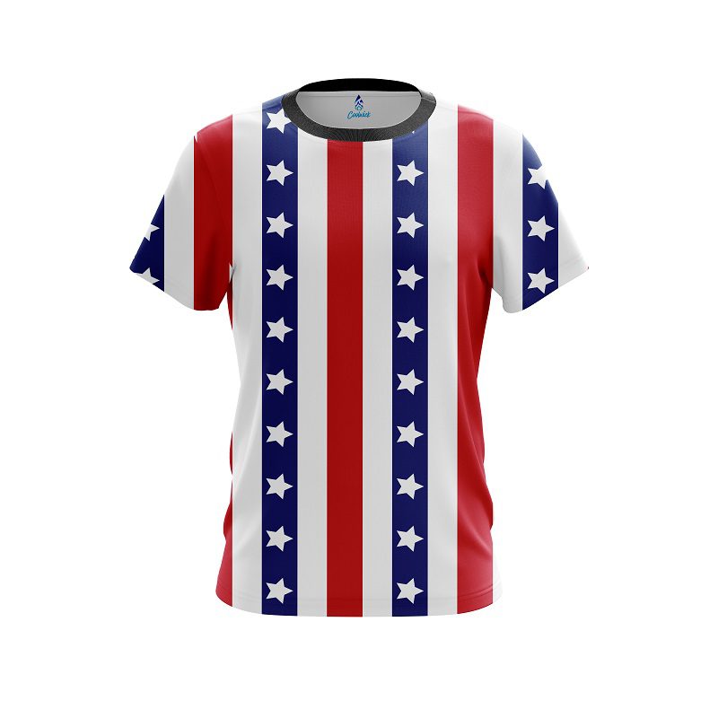 Plain  Patriot CoolWick Bowling Jersey