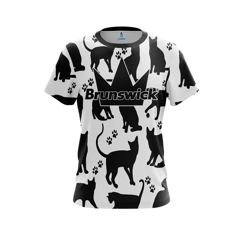 Brunswick Black Cat CoolWick Bowling Jersey