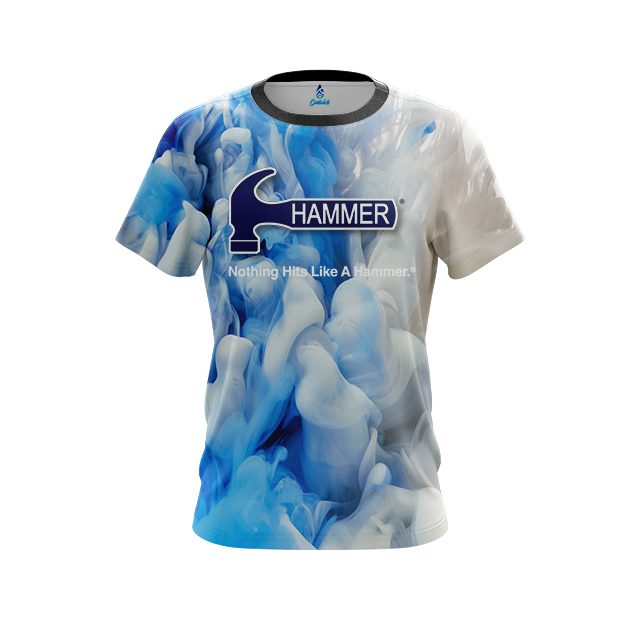Hammer Blue Clouds CoolWick Bowling Jersey