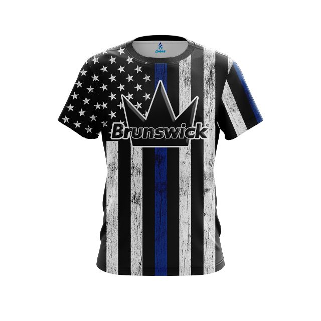 Brunswick Blue Line CoolWick Bowling Jersey