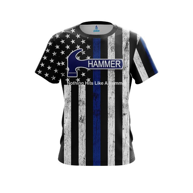 Hammer Blue Line CoolWick Bowling Jersey