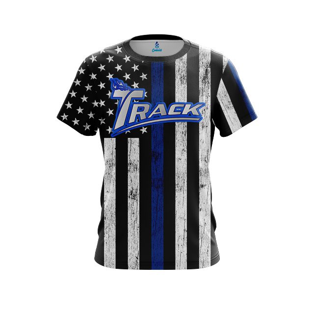 Track Blue Line CoolWick Bowling Jersey