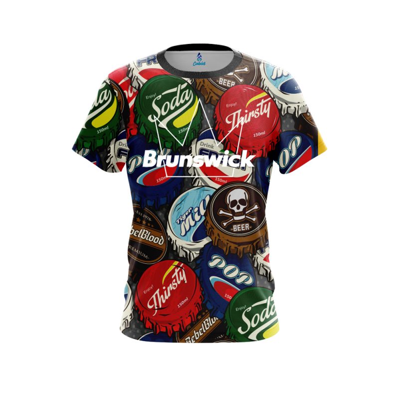 Brunswick Bottle Caps CoolWick Bowling Jersey