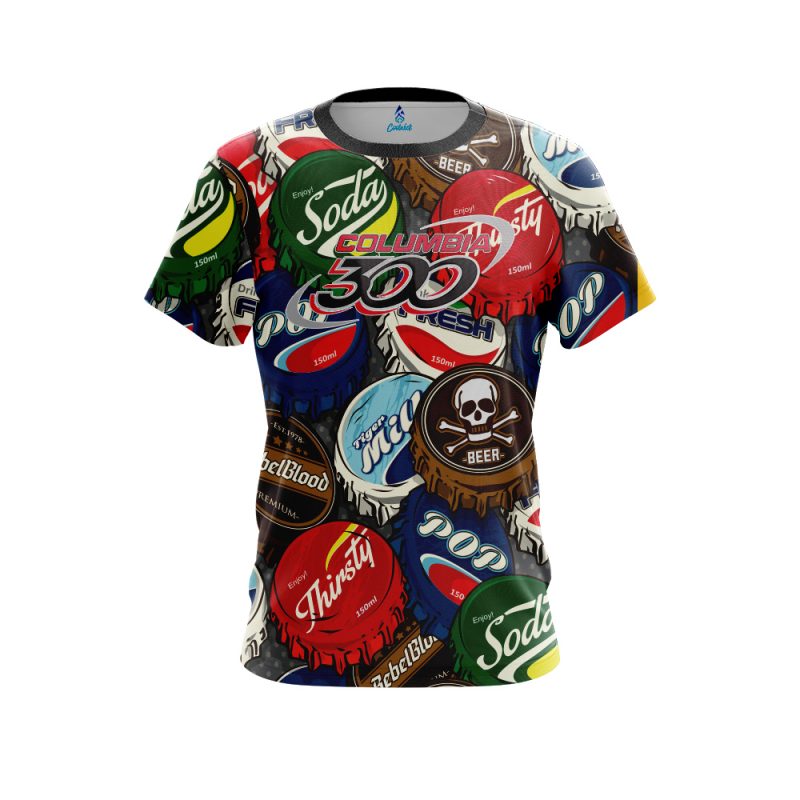 Columbia 300 Bottle Caps CoolWick Bowling Jersey