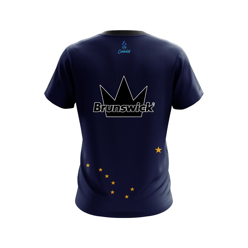 Brunswick Alaska Flag CoolWick Bowling Jersey - Image 2