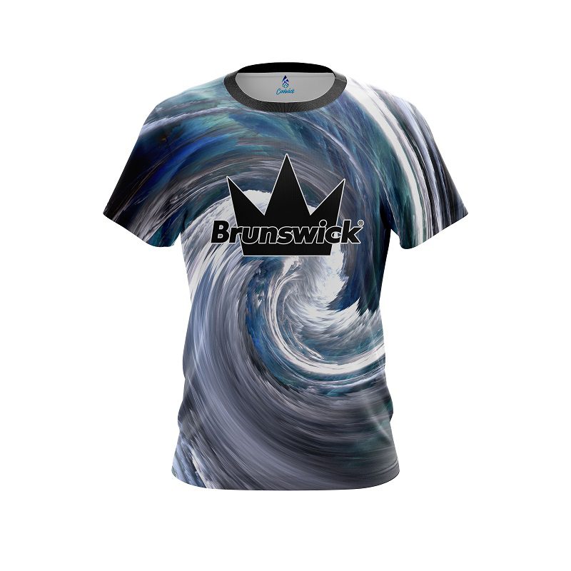 Brunswick Cloudy Vortex CoolWick Bowling Jersey